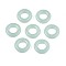 Spray Painted Glass Linking Rings, Ring, Dark Sea Green, 16x4mm, Hole: 8mm
