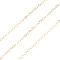 Yellow Gold Filled Cable Chains, Soldered, Real 14K Gold Filled, Link: 1.6x1.4x0.3mm