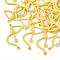 Spray Painted Alloy Links connectors, Gold, 34x24x2.5mm, Hole: 1.4mm