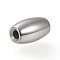 Tarnish Resistant 304 Stainless Steel Beads, Oval, Stainless Steel Color, 13x7.5mm, Hole: 2.5mm