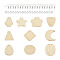 DIY Dangle Earring Making Kits, including Unfinished Blank Wood Pendants, Brass Earring Hooks and 304 Stainless Steel Jump Ring, BurlyWood, 300pcs/set