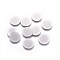 Tarnish Resistant 316 Surgical Stainless Steel Cabochons, Flat Round, Stainless Steel Color, 12x0.5mm