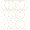 20Pcs Brass Linking Rings, Long-Lasting Plated, Round Ring, Real 24K Gold Plated, 40x1mm, Inner Diameter: 38mm