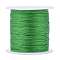 Polyester Braided Metallic Thread, for DIY Braided Bracelets Making and Embroidery, Lime Green, 0.4mm, 6-Ply, about 54.68 yards(50m)/roll