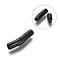 304 Stainless Steel Bayonet Clasps, Column, Gunmetal, 30x7x6mm, Hole: 4mm