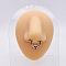 304 Stainless Steel Skull Circular/Horseshoe Barbell Nose Rings, Stainless Steel Color, Inner Diameter: 10mm, Pin: 1.2mm
