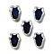 Glass Beads, Temperature Sensing Color Changing Beads, Tulip, Clear, 15x11.5x5.5mm, Hole: 1.3mm