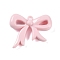 Spray Painted Opaque Acrylic Pendants, Bowknot, Pink, 40.5x49x11.5mm, Hole: 3.5mm