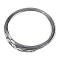 NBEADS 50 Pcs Necklace Wire, Jewelry Steel Wire with Screw Clasp 201 Stainless Steel Necklace Cord for DIY Jewellery Making, Slate Gray, 17.5 inch