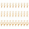30Pcs 3 Styles Alloy Lobster Claw Clasps, with Jump Rings, Light Gold, 10~14x5.5~10x2.5~4mm, Hole: 3~3.4mm, 10pcs/style