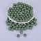 Round Silicone Focal Beads, Dark Sea Green, 15mm, Hole: 2mm