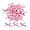 Polyester Costume Accessories, Bowknot, Pearl Pink, 16x19x3mm