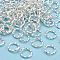 304 Stainless Steel Jump Rings, Open Jump Rings, Twisted, Silver, 8x1.2mm, Inner Diameter: 5.5~6mm