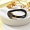 Constellation Nylon Cords Multi-strand Bracelets, Double Chain Jewelry for Women Men, with Golden Brass Findings & Enamel Charm, Black, Capricorn, 8 inch(20.3cm)