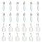 24Pcs 2 Styles Opalite Pendants, Nuggets & Faceted Bullet Charm, with Stainless Steel Color Plated Stainless Steel Snap On Bails, 15~40x8~20x5~15mm, Hole: 3x4~7.5mm, 12pcs/style