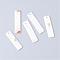 Freshwater Shell Pendants, Rectangle, White, 35.5~39x10~10.5x2mm, Hole: 1.5mm