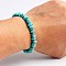 Turquoise Bracelet with Elastic Rope Bracelet, Male and Female Lovers Best Friend, Bead: 6mm