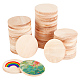 Неокрашенные деревянные кабошоны WOOD-WH0026-06B-1