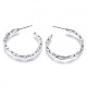 Серьги-кольца из латуни KK-N232-115P-NF-2