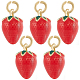5шт латунные эмалированные подвески KK-CN0002-64-1