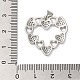Подвески из латуни и прозрачного циркония с покрытием стойки KK-S372-27P-3