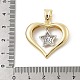 Латунные микро проложить кубического циркония подвески KK-U047-23G-01-3