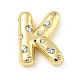 Латунные микропаве прозрачные подвески с фианитом KK-E093-04G-K-1