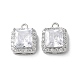Латунные микро проложить кубического циркония подвески KK-F872-18P-1