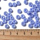Непрозрачные цвета блестящие стеклянные бусины SEED-E001-P3x6mm-A05-4