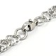 Модные браслеты из кубинской цепи из нержавеющей стали 304 STAS-A028-B062P-2