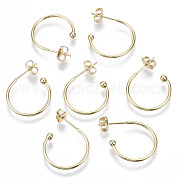 Серьги-кольца из латуни KK-R112-041A-NF