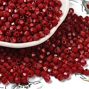 Выпечка расписных стеклянных бусин SEED-C004-01E