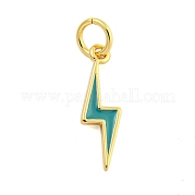 Подвески из латуни с эмалью в стойку KK-U021-16D-G