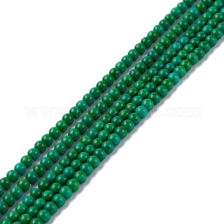Синтетических нитей бирюзовые бусы TURQ-Z002-03-1