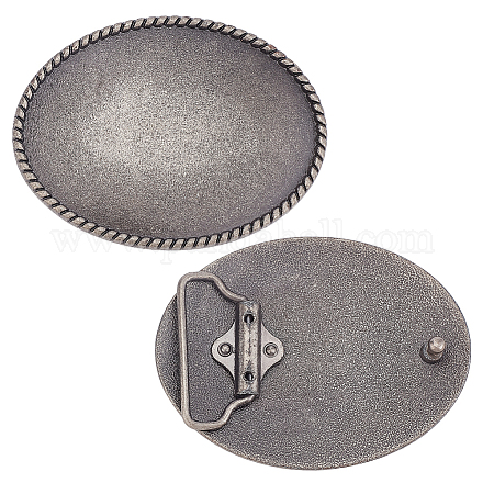 Овальные пряжки из сплава BUTT-WH0024-006-1