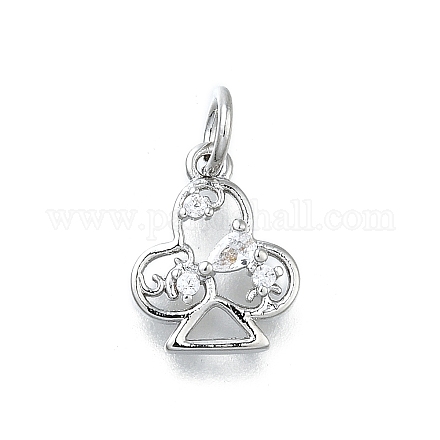 Латунные микро проложить кубического циркония подвески KK-K400-46P-1