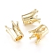 Brass Beads, Crown, Golden, 12x10.5mm, Hole: 1.2mm