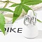 Brass Micro Pave Clear Cubic Zirconia Cuff Rings for Women Men, Cadmium Free & Lead Free, Snake, Platinum, Inner Diameter: 18mm