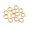 304 Stainless Steel Split Rings, Double Loops Jump Rings, Flat Round, Real 18K Gold Plated, 6x1mm, Inner Diameter: 4.5mm