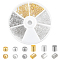 PH PandaHall 600pcs 18K Gold Plated Crimp Beads Bulk, 3 Colors Loose Spacer Beads 2mm Crimp Tube Beads Rondelle Spacer Beads for Bracelet Earring Necklace Jewelry Making, Golden/Silver/Platinum