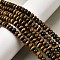 Natural Tiger Eye Beads Strands, Rondelle, Grade AB+, 6x4mm, Hole: 0.7mm, about 95pcs/strand, 14.96''(38cm)
