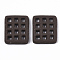 Opaque Resin Decoden Cabochons, Imitation Food, Cookies, Coconut Brown, 26x22.5x5mm