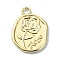 Alloy Pendants, Flower, Golden, 19x14x2mm, Hole: 2mm