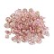 Transparent Acrylic Beads, Metal Enlaced, Mixed Shapes, Pearl Pink, 7.5~22.5x7.5~21x5.5~13mm, Hole: 1.2~5.5mm, about 485pcs/500g