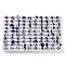 100Pcs Adjustable Mood Ring, Temperature Change Color Emotion Feeling Alloy Band Rings for Women, Mixed Shapes, Platinum, US Size 7 1/4(17.5mm)