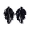 Synthetic Blue Goldstone Pendants, Leaf Charms, 41.5x25~26x5mm, Hole: 0.8mm