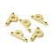 Rack Plating Brass Letter Connector Charms, for Personalized Name Necklace Making, Real 18K Gold Plated, Long-Lasting Plated, Cadmium Free & Nickel Free & Lead Free, Letter.P, 14x6.5x1.5mm, Hole: 1mm