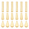 36Pcs 3 Style Brass Pendants, Rectangle & Trapezoid & Teardrop, Raw(Unplated), 20~36x7~10x0.5~1mm, Hole: 1~1.5mm, 12pcs/style
