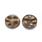 Tibetan Style Alloy Pendants, Flat Round, Cadmium Free & Nickel Free & Lead Free, Antique Bronze, 32x33.5x3.5mm, Hole: 2.5mm, about 130pcs/1000g