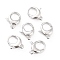 Brass Lobster Claw Clasps, Long-Lasting Plated, Lead Free & Nickel Free & Cadmium Free, Real Platinum Plated, 17.5x13.5x4.5mm, Hole: 2mm